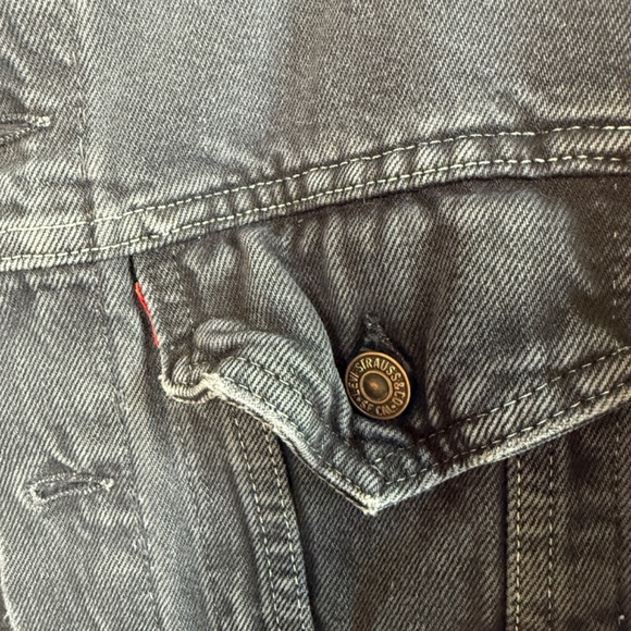 1970s Vintage Black Levi Jacket - Naturally Distressed - XS - Picture 2 of 16